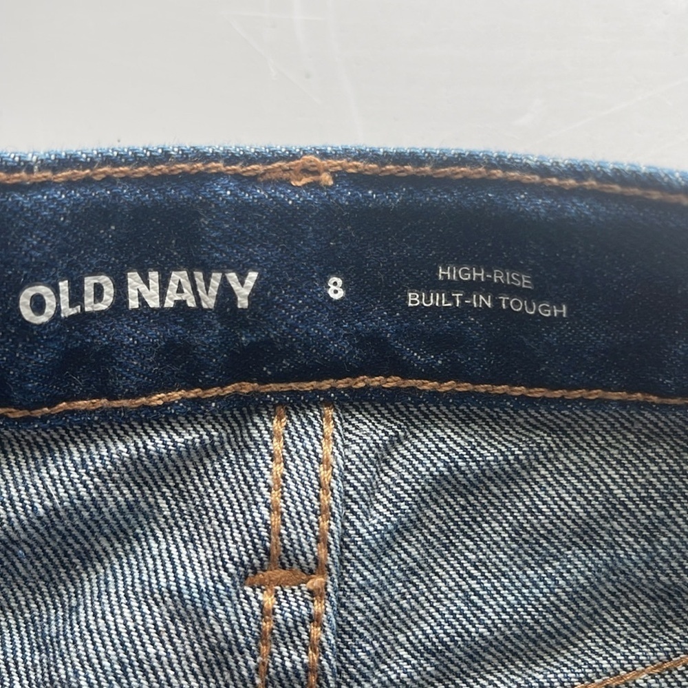 2 Pairs of Old Navy Adjustable Denim Shorts Size 8 - Picture 4 of 9